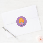 Happy paxfloral waterverf Classic Round S Ronde Sticker (Envelop)