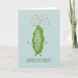 Happy Pea Pod Kaart met aangepaste tekst