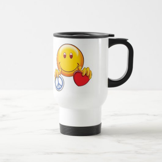 Happy Peace Gift-Mok Reisbeker (Rechts)