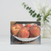 Happy Peach August! Briefkaart (Staand voorkant)
