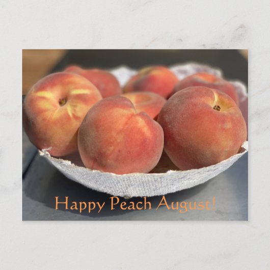 Happy Peach August! Briefkaart (Voorkant)