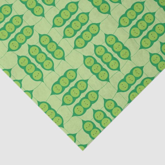Happy Peapods Tissuepapier (Detail)