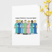 Happy Pediatric Nurses Week - October Kaart (Gele Bloem)
