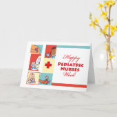 Happy Pediatric Nurses Week, patiënten en verpleeg Kaart (Gele Bloem)