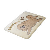 Happy Pekingese Hondenliefhebber I Woof You Paws Badmat (Gekanteld)