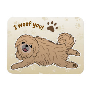 Happy Pekingese Hondenliefhebber I Woof You Paws Magneet