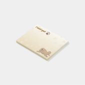 Happy Pekingese Hondenliefhebber I Woof You Paws Post-it® Notes (Schuin)