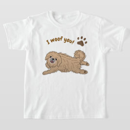 Happy Pekingese Hondenliefhebber I Woof You Paws T-shirt