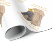 Happy Pekingese King Cadeaupapier (Rol Hoek)