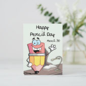 Happy Pencil Dag 30 maart Briefkaart (Staand voorkant)