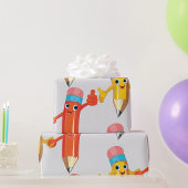 Happy Pencils Cadeaupapier