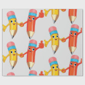 Happy Pencils Cadeaupapier (Vlak)