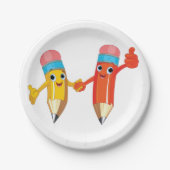 Happy Pencils Papieren Bordje (Voorkant)