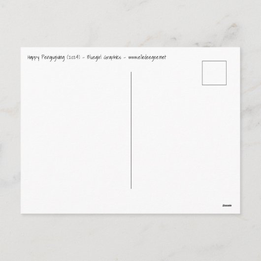 Happy Pengsgiving Feestdagenkaart (Achterkant)