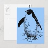 Happy Penguin Briefkaart (Voorkant / Achterkant)