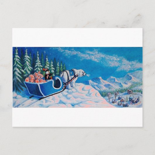 Happy Penguin Briefkaart (Voorkant)