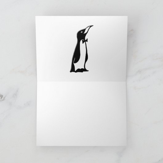 Happy Penguin Day Kaart (Binnen)