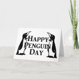 Happy Penguin Day Kaart