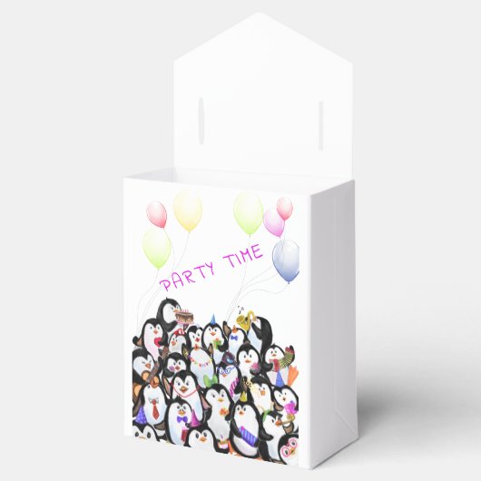 Happy Penguin Favoriete Boxen Bedankdoosjes (Geopend)