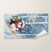 Happy Penguin - Kerstmis Bad Handdoek (Handdoek)