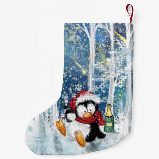 Happy Penguin - Kerstmis Kleine Kerstsok (Achterkant)