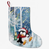 Happy Penguin - Kerstmis Kleine Kerstsok (Voorkant)