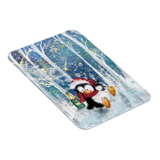 Happy Penguin - Kerstmis Magneet (Rechterzijde)