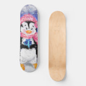 Happy Penguin - Kerstmis Persoonlijk Skateboard (Voorkant)