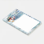 Happy Penguin - Kerstmis Post-it® Notes (Schuin)