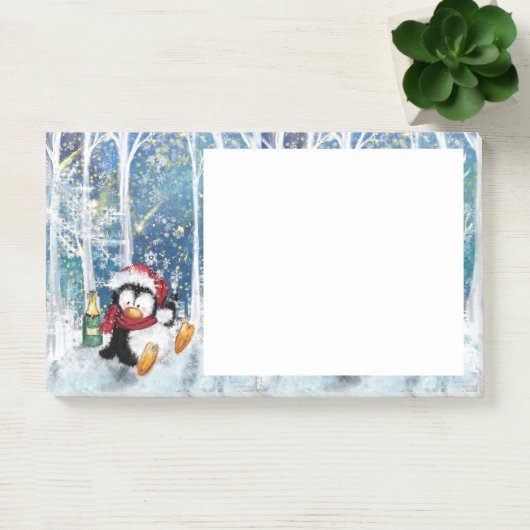 Happy Penguin - Kerstmis Post-it® Notes (Kantoor)