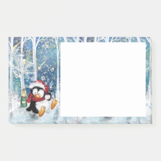 Happy Penguin - Kerstmis Post-it® Notes (Voorkant)