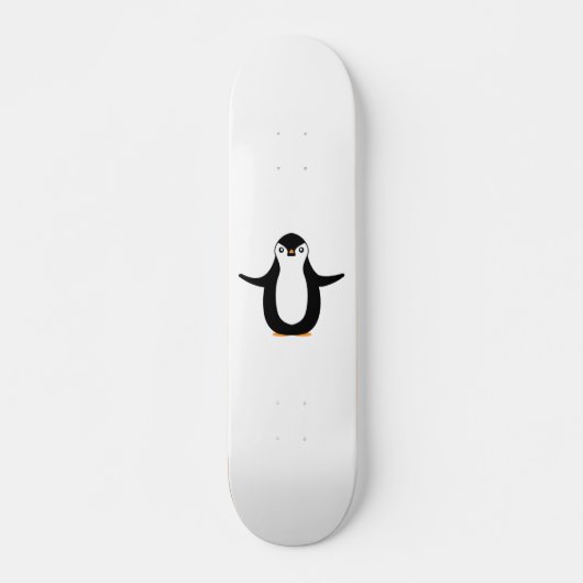 Happy Penguin Persoonlijk Skateboard (Voorkant)