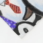 Happy Penguins Baby Fleece Blanket Deken (Hoek)