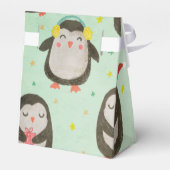 Happy Penguins die kerstmannetjes met oorsuizen dr Bedankdoosjes (Achterkant)