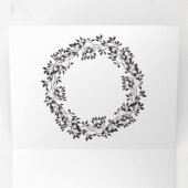 Happy Penguins die kerstmannetjes met oorsuizen dr Drieluik Wenskaart (Binnenzijde eerst)