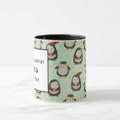 Happy Penguins die kerstmannetjes met oorsuizen dr Mok (Midden)