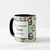 Happy Penguins die kerstmannetjes met oorsuizen dr Mok (Voorkant links)