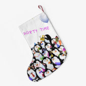 Happy Penguins Kerstkous Kleine Kerstsok (Achterkant (Hangend))