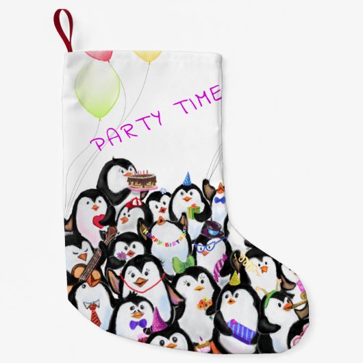 Happy Penguins Kerstkous Kleine Kerstsok (Voorkant)