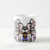 Happy Penguins Party Coffee Mok Cartoon (Center)