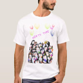 Happy Penguins Party T-shirt (Voorkant)
