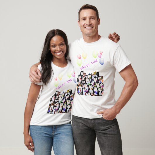 Happy Penguins Party T-shirt (Unisex)