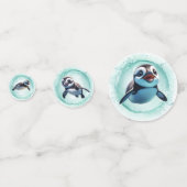 Happy Penguins Tafel Confetti (Voorkanten)