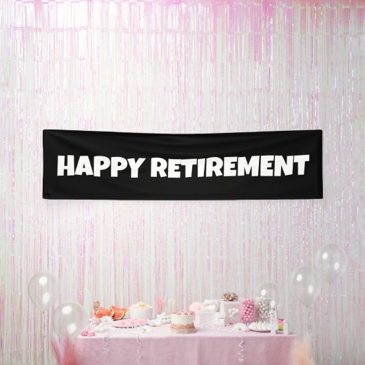 HAPPY PENSIONERING BANNER (Feest)