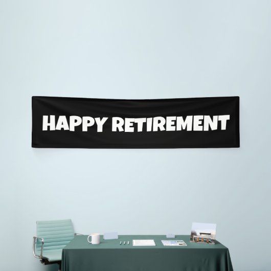 HAPPY PENSIONERING BANNER (Beurs)