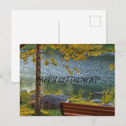 HAPPY PENSIONERING BRIEFKAART (Voorkant / Achterkant)