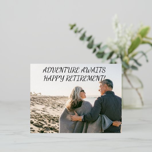 HAPPY PENSIONERING BRIEFKAART (Staand Voorkant)