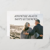 HAPPY PENSIONERING BRIEFKAART (Voorkant / Achterkant)