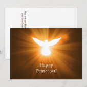 Happy Pentecost Feestdagenkaart (Voorkant / Achterkant)