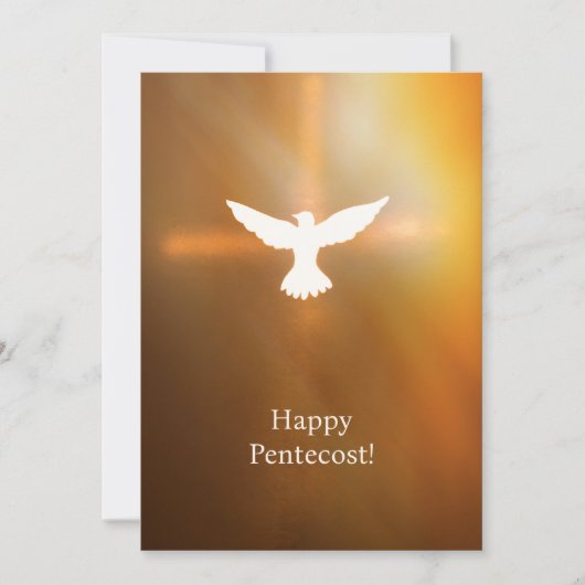 Happy Pentecost Feestdagenkaart (Voorkant)